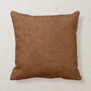 Naturbrauner Lederlook Kissen