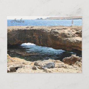 Naturbrücke Aruba, Fotografie, Postkarte