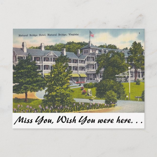 Naturbrücke, Virginia Postkarte (Vorderseite)