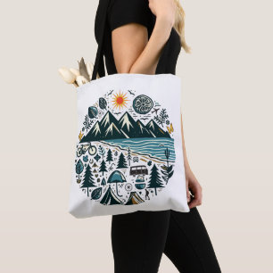 Nature Adventure Camping Travel Exploration Tasche