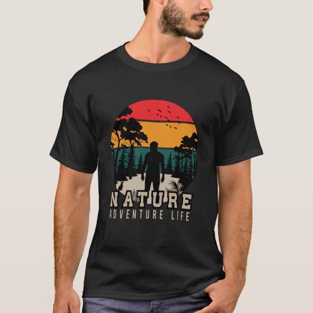   Nature adventure  lover sunset  T-Shirt (Vorderseite)