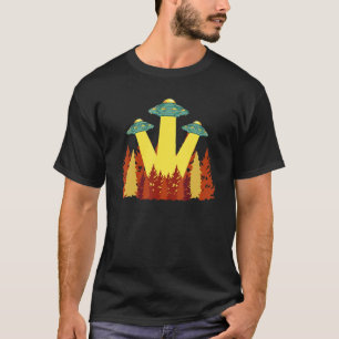 Nature Alien Abduction UFO Extraterrestrial Sci Fi T-Shirt