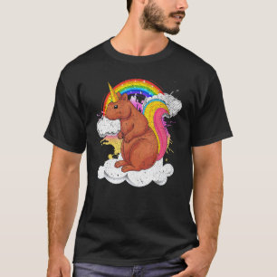 Nature Animal Rainbow Squirrelcorn Fantasy Squirre T-Shirt