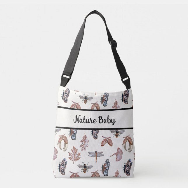 Nature Baby Cross Body Diaper Bag Tragetaschen Mit Langen Trägern (Vorderseite)