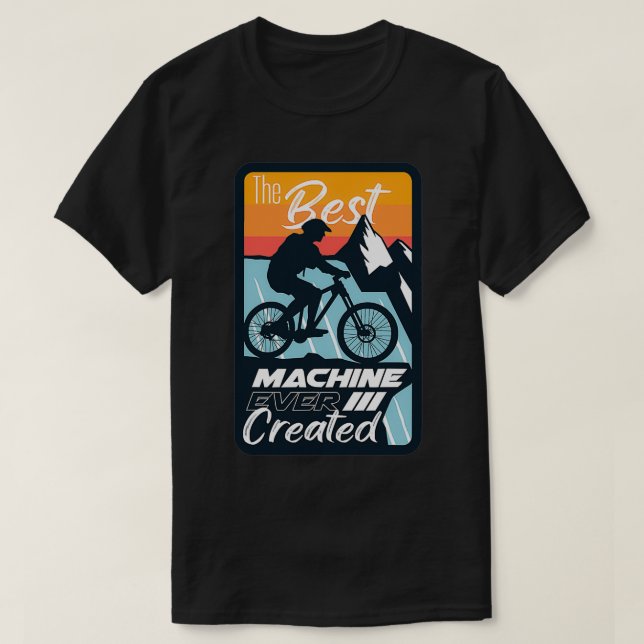 Nature Bicycle The Best Machine Ever  T-Shirt (Design vorne)