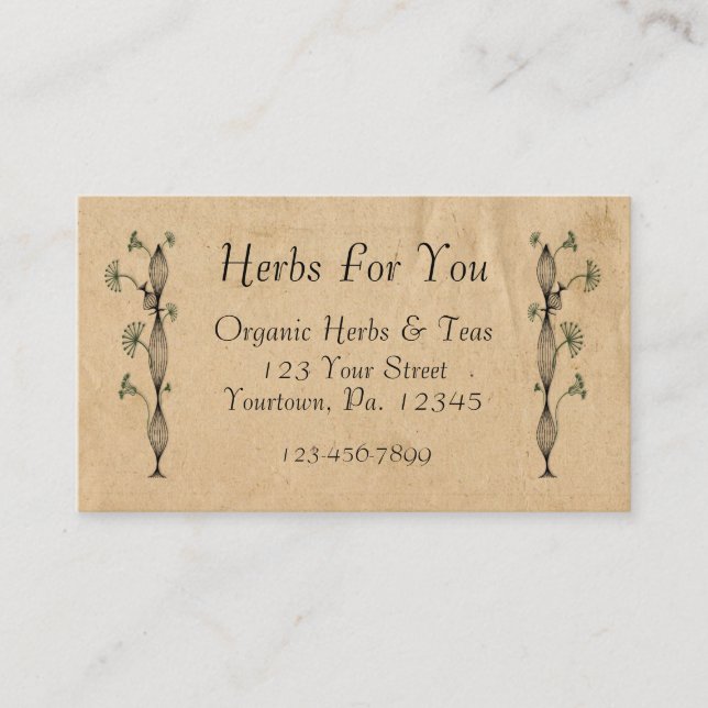 Nature Business Card Visitenkarte (Vorderseite)