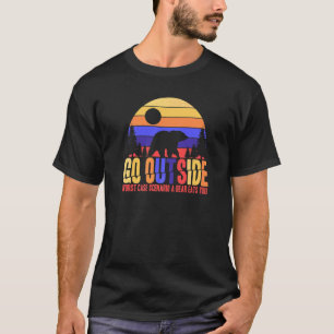 Nature Camping Camper Außenfeuer T-Shirt