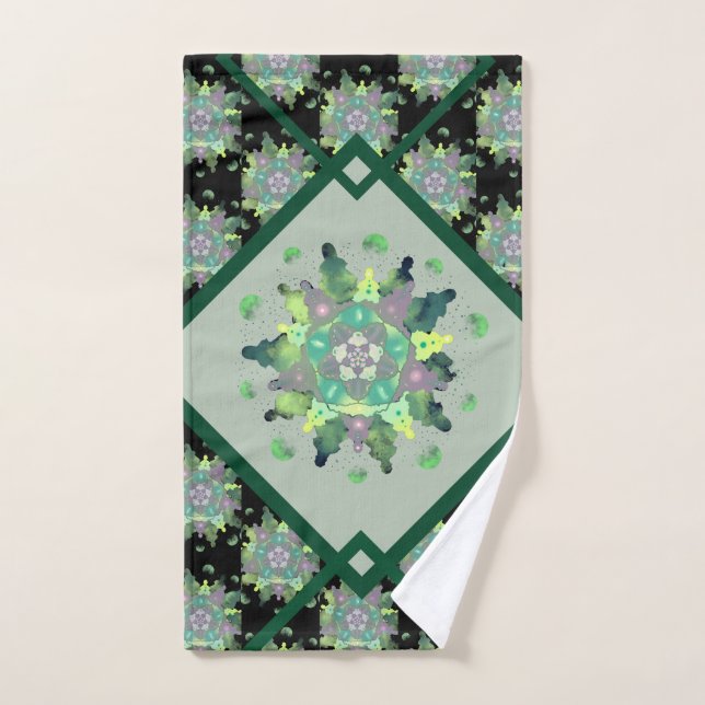 Nature Child Mandala Pattern Badhandtuch Set (Handtuch)