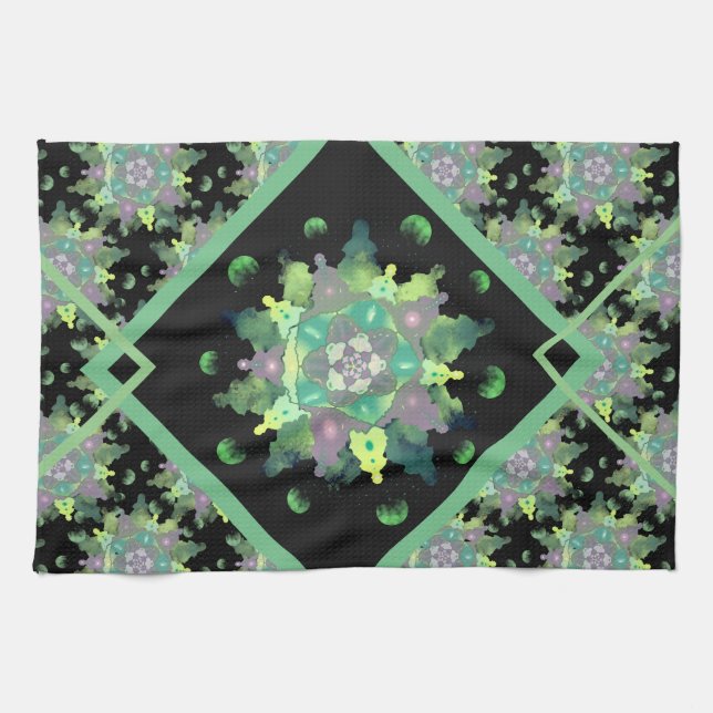 Nature Child Mandala Pattern Geschirrtuch (Horizontal)