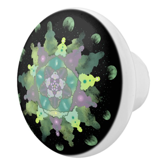 Nature Child Mandala Pattern Keramikknauf (Rechts)