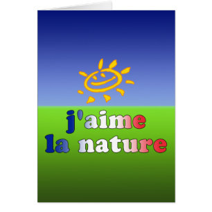Nature d'amour de la nature I de La de J'aime en
