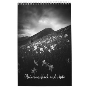 Nature en noir et blanc calendrier photo v1