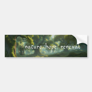 Nature, Espoir, Renouvellement Pagan Sticker du no