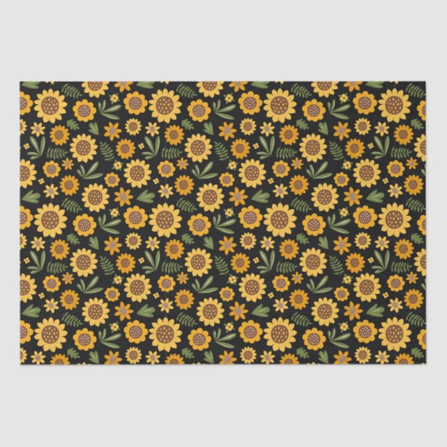 Nature Fall Sonnenblume Seidenpapier (Vorderseite)