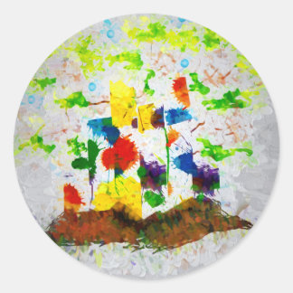 "Nature Fantasy" Party Stickers