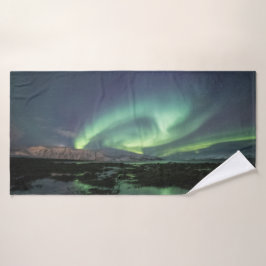 Nature Foto Nord Lights Badehandtuch