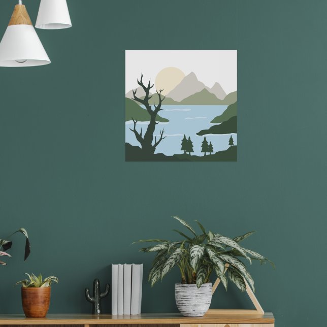 Nature Illustration Poster (Wohnzimmer 1)