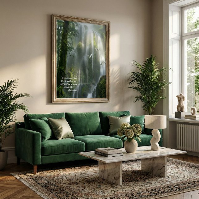 Nature inspirational quote John Muir Poster (Von Creator hochgeladen)