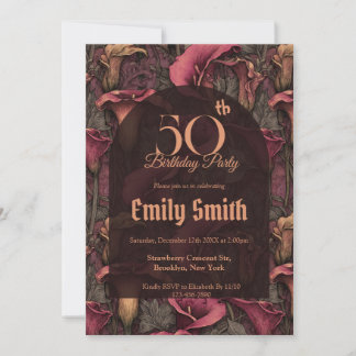 Nature Inspired Call Lilies Petal 90Th Birthday Einladung