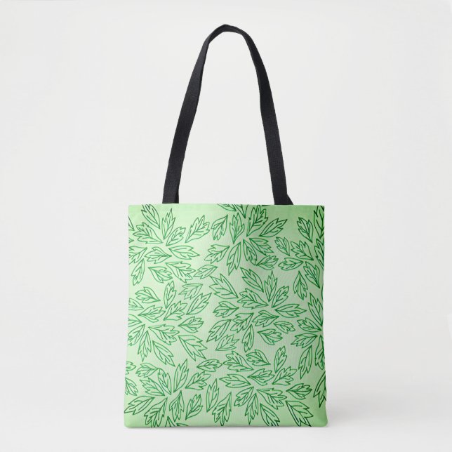 Nature-Inspired Leaf Pattern Tote bag Tasche (Vorderseite)