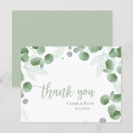 Nature Inspiriert Eukalyptus Wedding Vielen Dank Postkarte