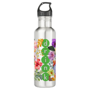 Nature Inspiriert Tumbler Wrap - Aquarellfarben-Bl Edelstahlflasche