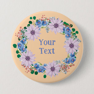 Nature-Inspirierte Lila Lapelfibel Button