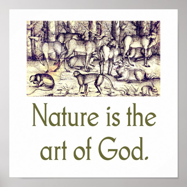 Nature Is The Art Of God Poster (Vorne)