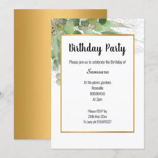 NATURE & LACE OR TOUTE OCCASION INVITATION