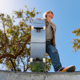 Nature lake skateboard