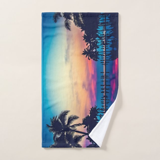 Nature Landscape Pool Palm Trees-25925 Handtuch (Handtuch)