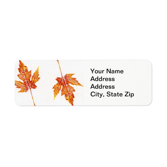 Nature Leaf Print,  double maple oranges, (Vorne)