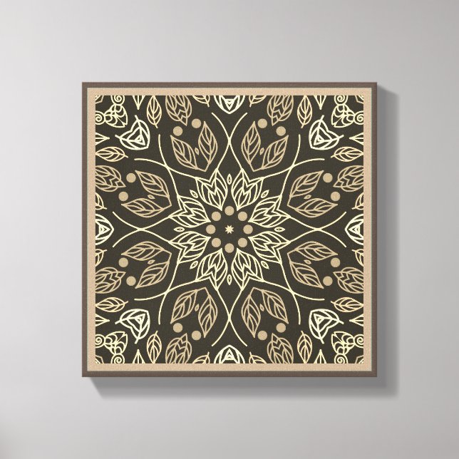 Nature Line Art Abstrakte originelle Wanddekoratio Leinwanddruck (Vorderseite)