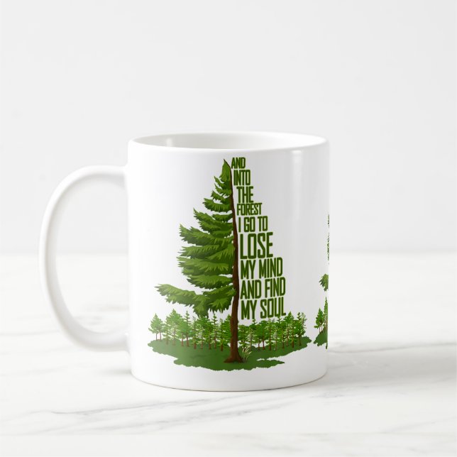 Nature Lover Camping Adventure And Into The Forest Kaffeetasse (Links)
