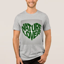 Nature Lover Green Gray Tri-Blend Shirt