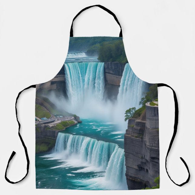 "Nature Meets Culinary - Niagara Falls Art Schürze (Vorderseite)