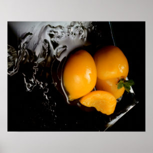 nature morte de fruits affiche Noir