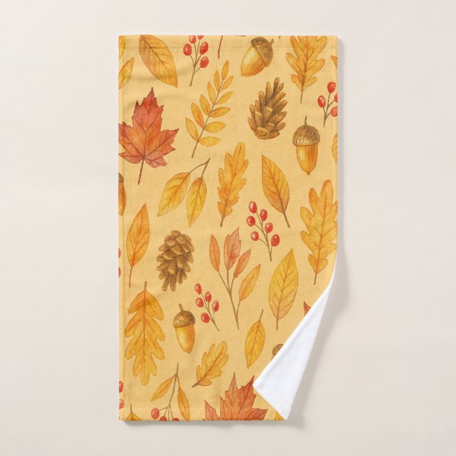 Nature motif d'automne (Serviette à main)