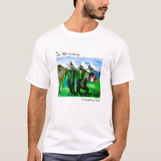 Nature Mountains Ours Arbres T-shirt Homme de base