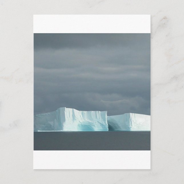 Nature Ocean Glacier Twin Postkarte (Vorderseite)