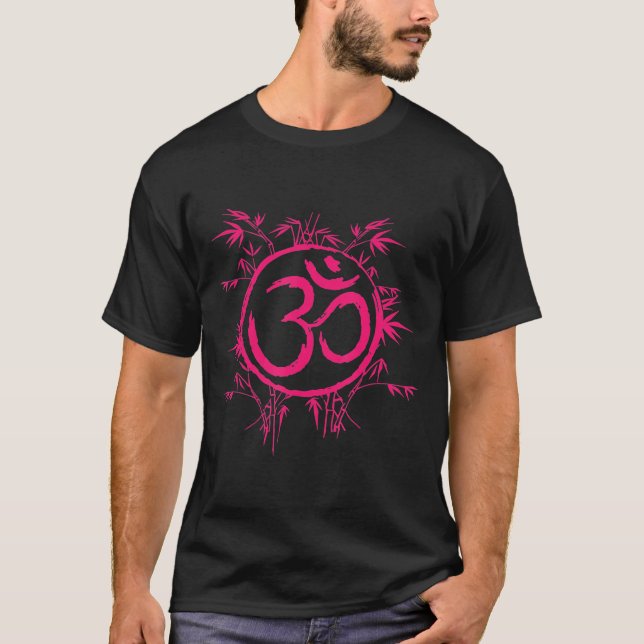 Nature Om Symbol Spirituelle Yoga Meditation T-Shirt (Vorderseite)