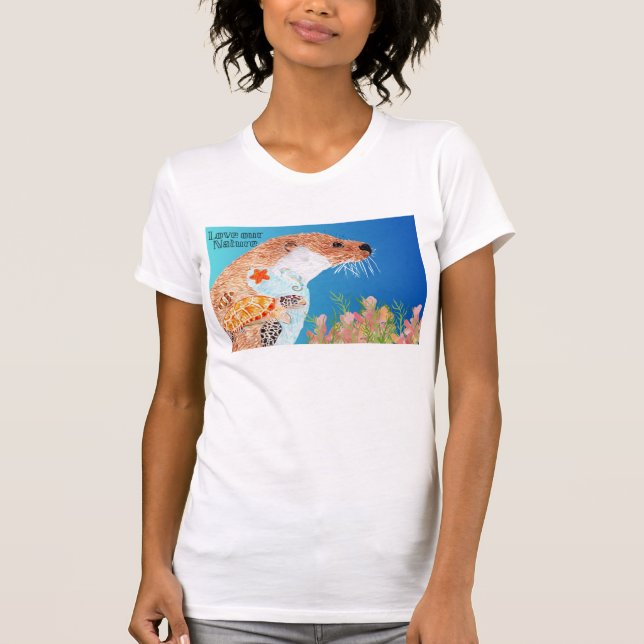 Nature Otter T-Shirt (Vorderseite)
