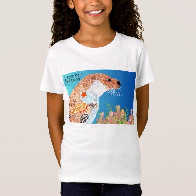 Nature Otter T-Shirt (Vorderseite)