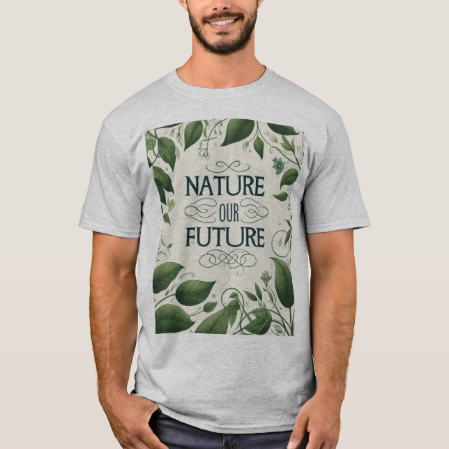 Nature Our Future Design T - Shirt (Vorderseite)