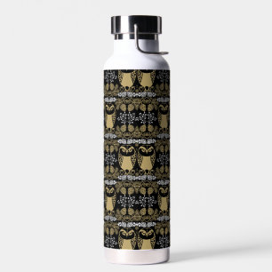Nature Owl Folk Art Trinkflasche