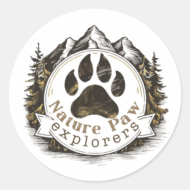 Nature Paw Explorers Sticker (Vorderseite)