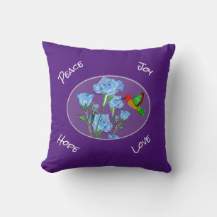 Nature Peace, Joy, Hope, Liebe Kissen