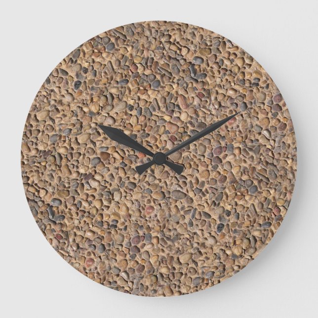 Nature Pebble Rocks Foto Große Wanduhr (Vorderseite)