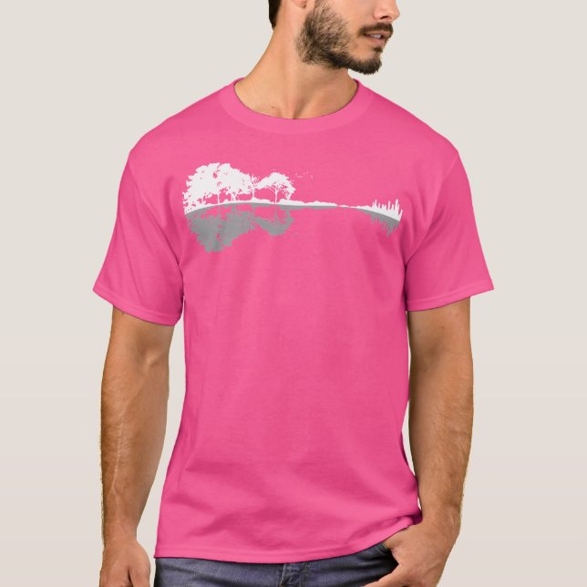Nature Reflection Gitarre Shirt Band Musician Gesc (Vorderseite)