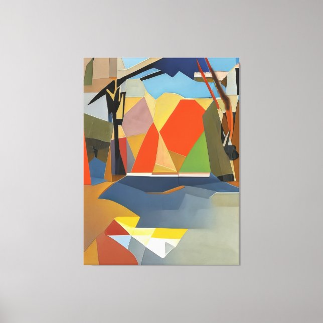 Nature’s Palette, No.001 - Abstrakt botanisch Leinwanddruck (Vorderseite)